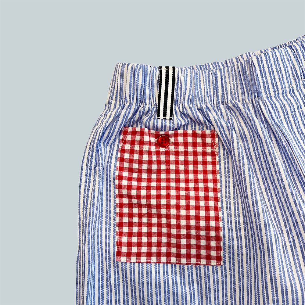 Michael Boxer Blue Stripe - NEW!